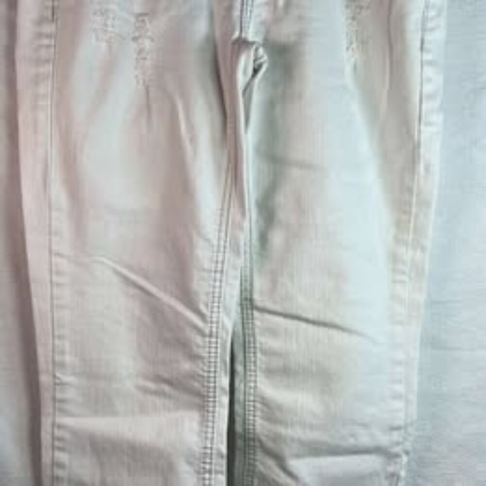 ZCO Wings EMbellished White Capri SZ5 Festival Boho Bikercore Vacation Beach